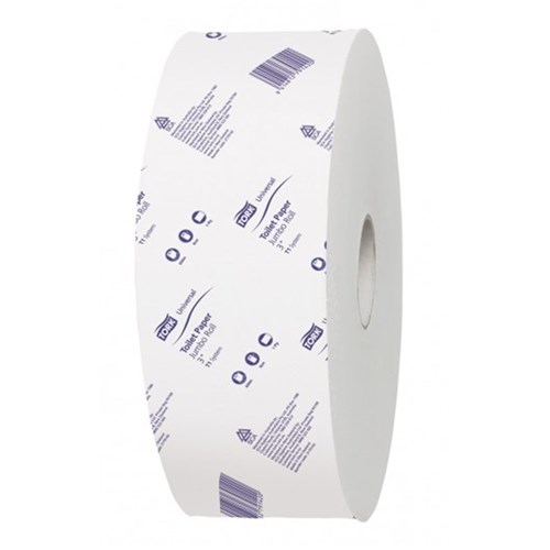 Tork Jumbo Toilet Roll 650m 1Ply Universal T1