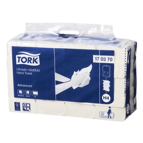 Tork Ultraslim Multifold Hand Towel 150s 24 x 21cm Adv H4