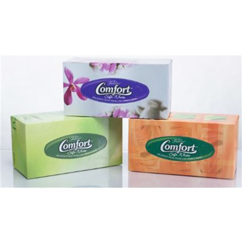 Comfort Facial Tissue Soft White 2 Ply 200's