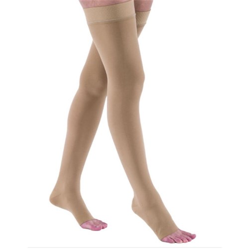 Jobst Relief Thigh High Open Toe 20-30mmHg Medium Beige