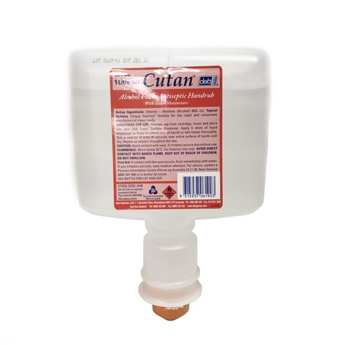 Cutan Alcohol Foam 1ltr Cartridge For Touchfree Disp Mark II