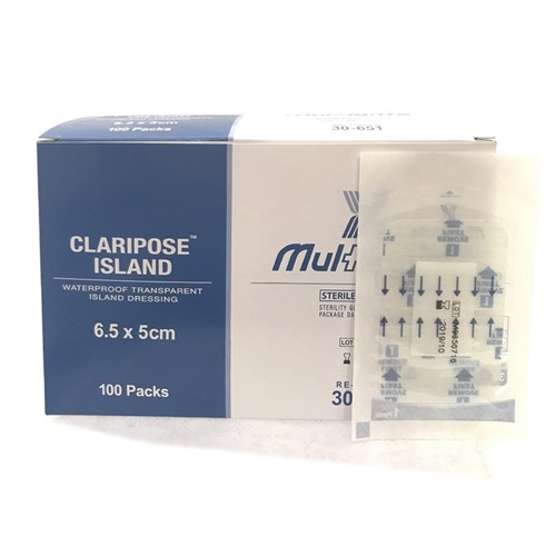 Multigate Claripose Island Waterproof Dressings 6.5 x 5cm