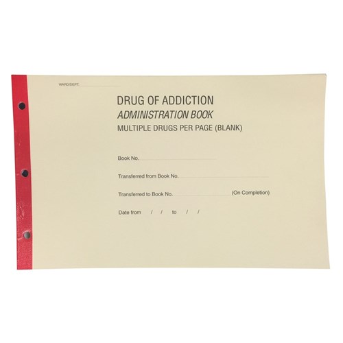 Controlled Drug Register Book Victoria Only