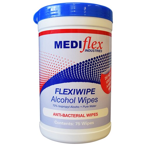 Flexiwipe Alcowipe 42 x 14.5cm Canister P75