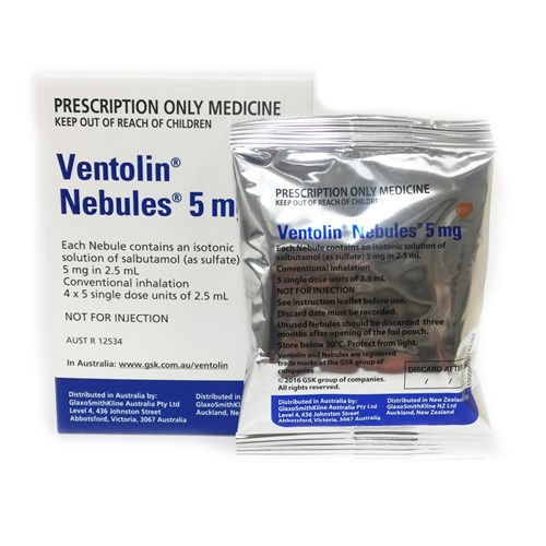 Ventolin Nebules 5mg 20 x 2.5ml SM