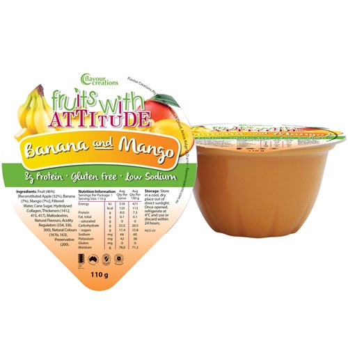 Flavour Creations Fruit with Attitude Banana & Mango 110g