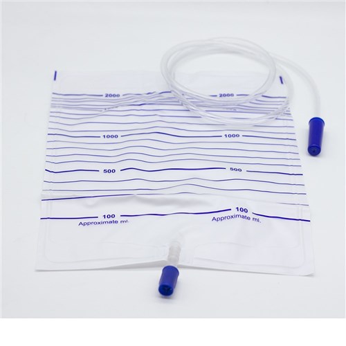 Urine Bag 2L T-Tap NRV 110cm Tubing