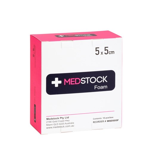 Medstock Foam Non-Adhesive Dressing 5 x 5cm B10