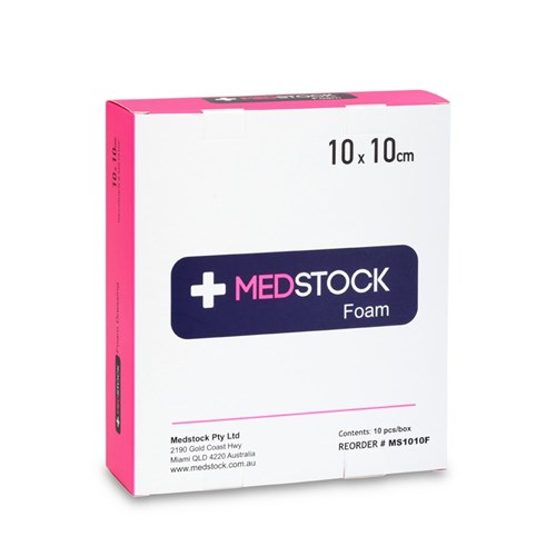 Medstock Foam Non-Adhesive Dressing 10 x 10cm B10