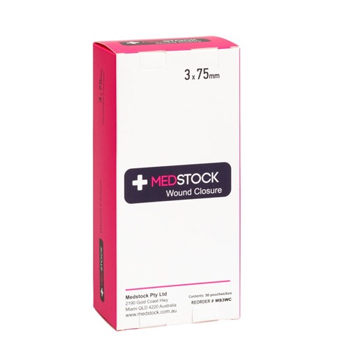 Medstock Wound Closure Strip 3 x 75mm B50