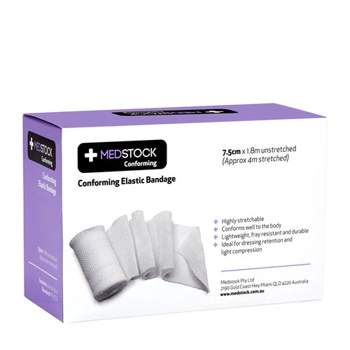 Medstock Conforming Elastic Bandage 7.5cm x 1.8m MS75CB