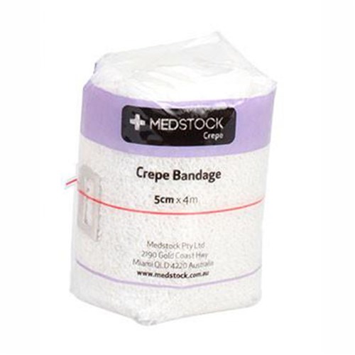 Medstock 100% Cotton Light Crepe Bandage 5cm x 1.6m