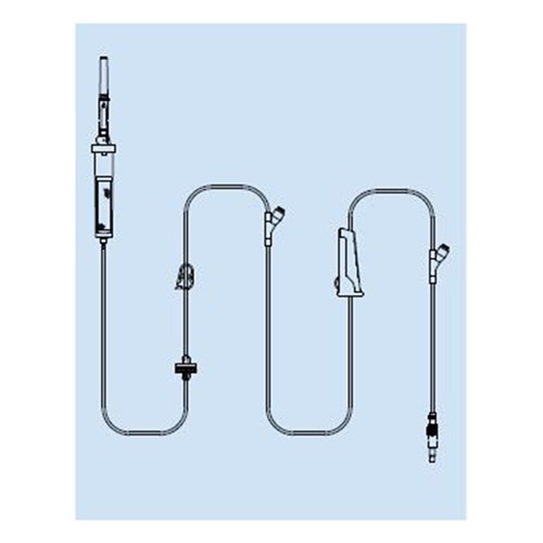Blood Admin Set Needle Free Port x 2- 250cm Latex Free BOX50