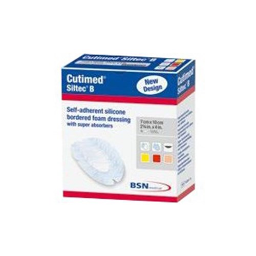 CUTIMED  Siltec B  7cm x 10cm Oval Sterile  B10