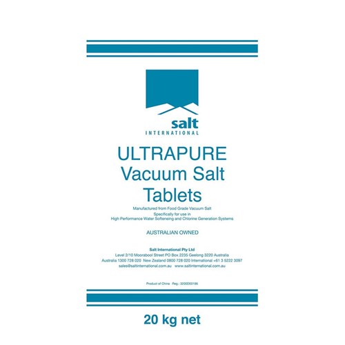 Ultrapure Vacuum Salt Tablets 20kg Bag